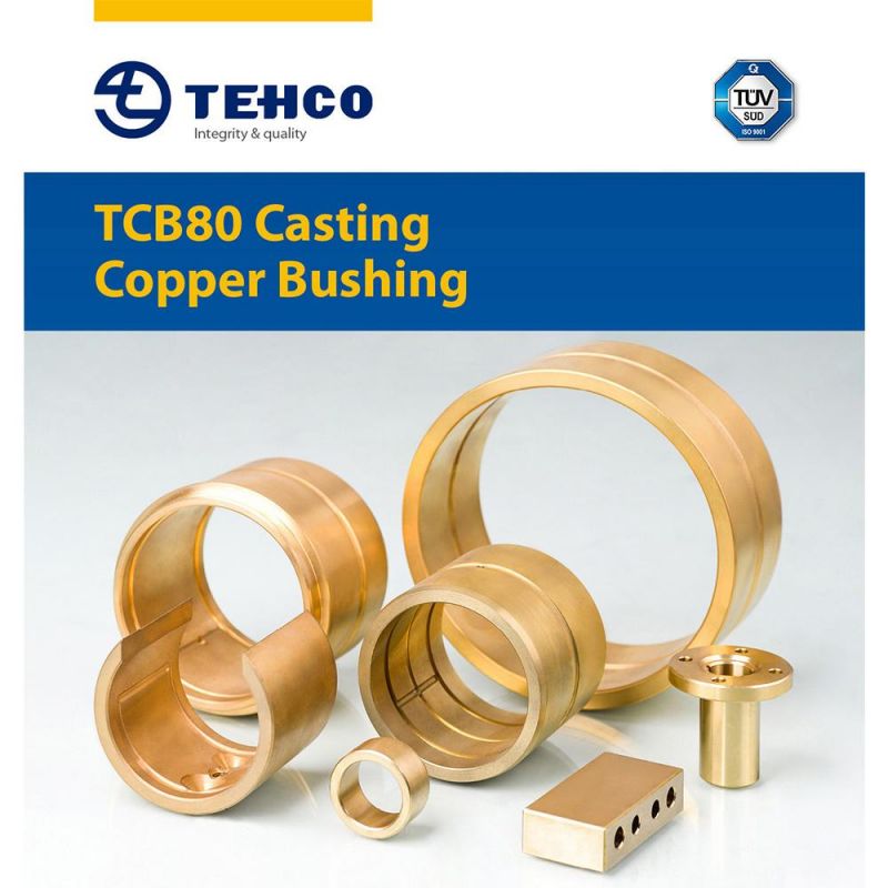 Copper alloy casting bushing Broze bearing bushing machine tool Customized size high load capability low weight