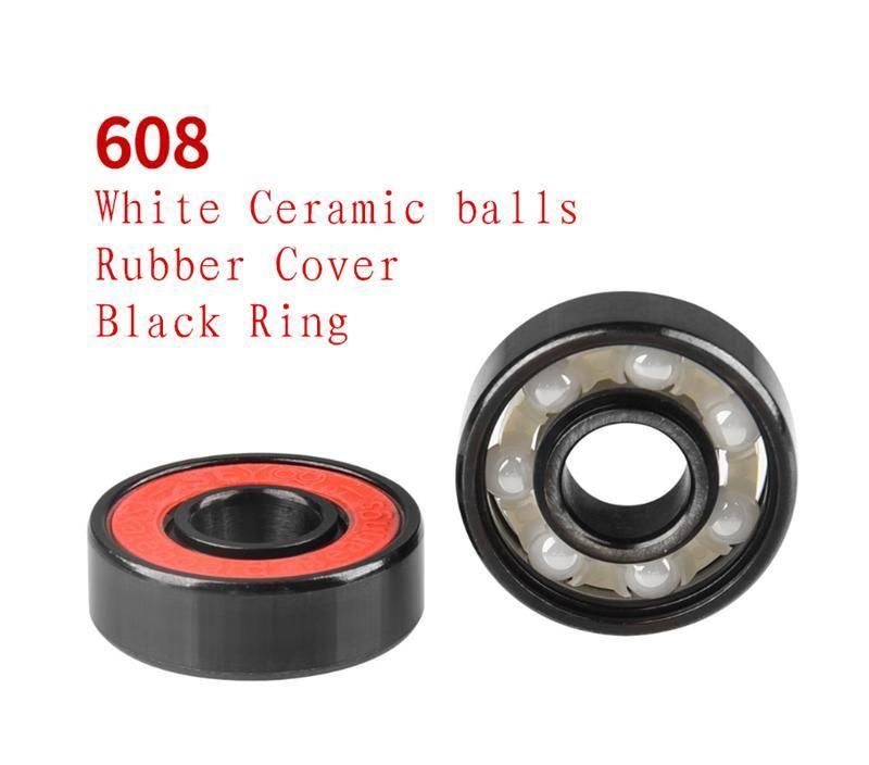 Ceramic Ball Steel Ring Nylon or Stainless Retainer 608 2RS Zz Long Life High Precision Ball Bearing