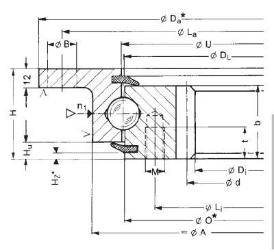 Flanged Slewing Bearings with Internal Gear 232.20.1000.013 232.20.0400.503 232.20.0500.503 232.20.0600.503