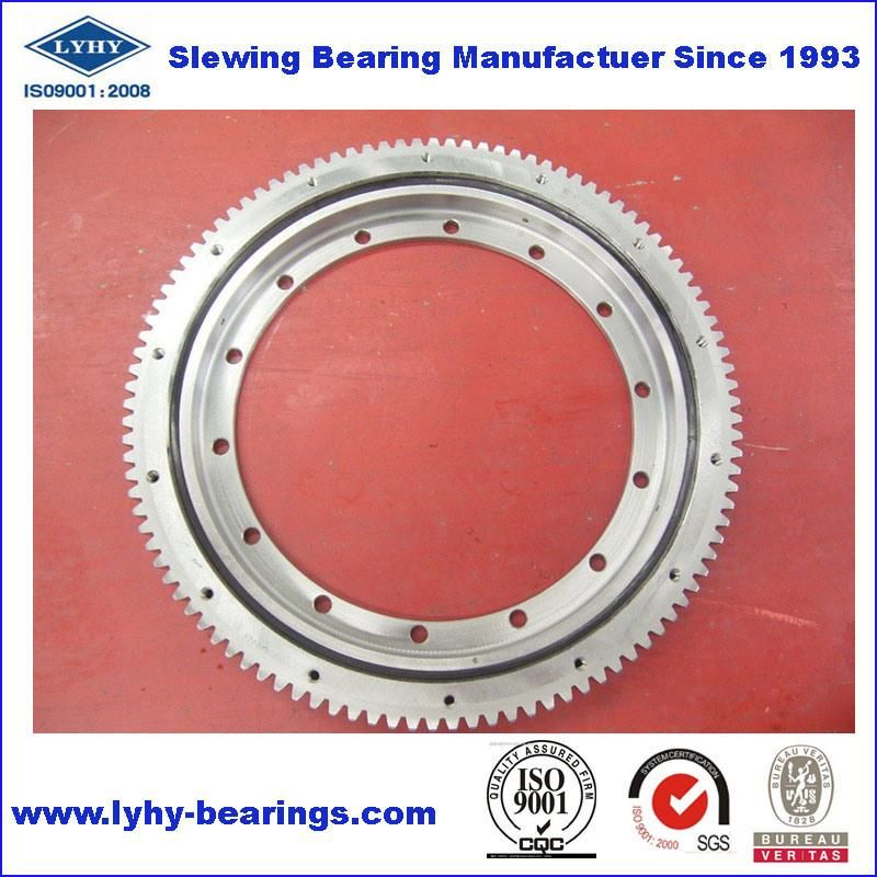 Light Single Row Ball Slewing Beairngs Turntable Bearings with External Teeth Rk6-43e1z