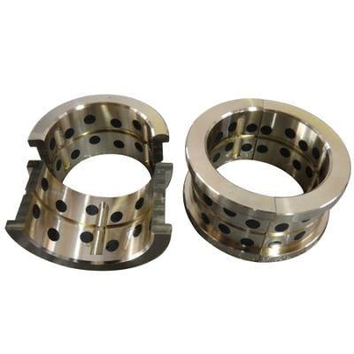 Double Flange Split Bronze Bushing with Graphite Custom Made Bearing Bush Bronze Bushing Oilless Bearing