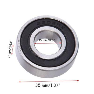 Chrome Sealed Ball Bearing 15mm ID X 1-3/8&quot; Od (6202RS)