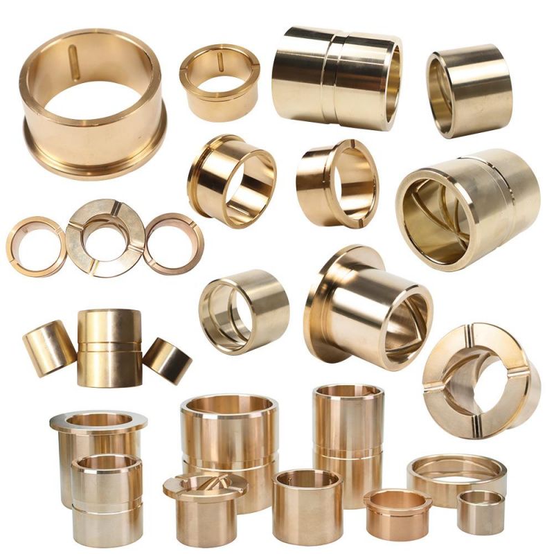 TEHCO CNC Machining Casting Bronze Bushing of Low Weight and Tighter Tolerance with Various Oil Grooves for Crane Electromotor.