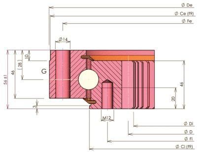 Slew Bearing Slewing Ring Bearing Gear Turntable (32 0941 01)