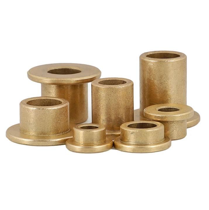 Customized Sintered Bronze Bushing Lubrication with Flange