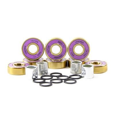 High Speed Deep Groove Custom Printed Longboard Roller Skate Bearings