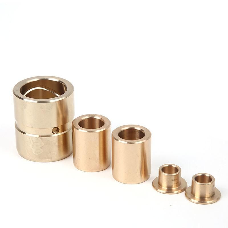 Casting Brass Bushing Made of CuZn25Al5Mn4Fe3 with Custom Oil Grooves Styles of Good Corrosion Resistance for Machine Tools.