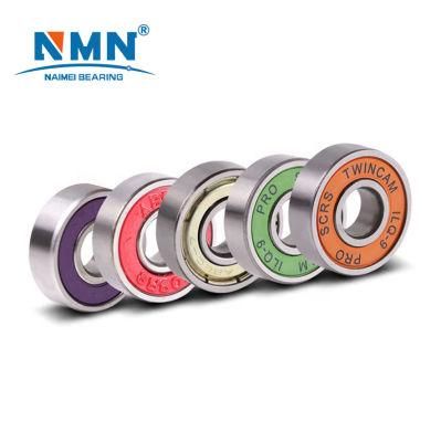 2019 High Quality Blue Titanium Plated Skateboards Bearing for Longboard and Electric Skateboards, Professional Manufacturer Skateboards Bearing