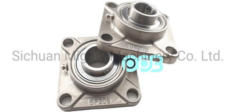 Ssucf Sucsf Ssucf204 Ucf205-16 Ucf208-24 Ucf210 Ucf212 Ucf218 Stainless Steel 4 Bolt Set Screw Locking Flange Pillow Block Bearing