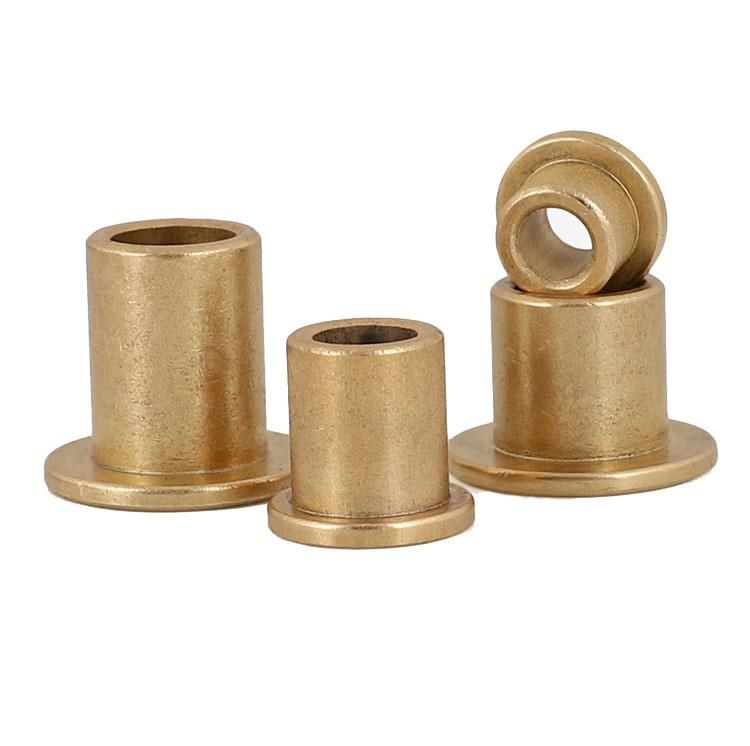 Customized Sintered Bronze Bushing Lubrication with Flange