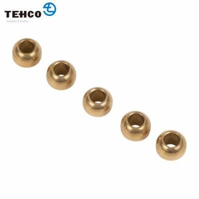 SAE841 Spherical Bronze Oil Sintered Bushing 8mm Made of Brass Powder Pressed By Mold in High Temperature for Fan Machine,