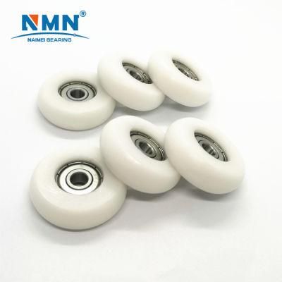 U Shape High Carbon Steel Sliding Nylon Pulley 6*28*9mm with 626zz Deep Groove Ball Bearing