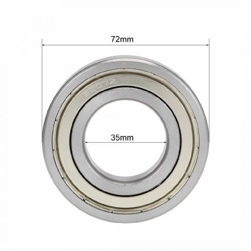 6207zz Deep Groove Ball Bearings Z2 35mm X 72mm X 17mm Double Shielded
