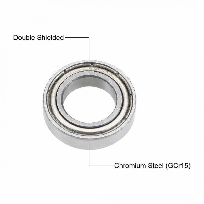 6801zz Deep Groove Ball Bearing 12mm X 21mm X 5mm Double Shielded Chrome Steel