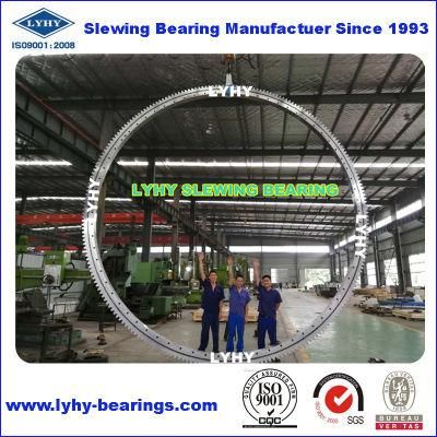 Three Row Cylindrical Roller Swing Bearing External Gearing Turntable Bearing Crane Geared Turntable Bearing