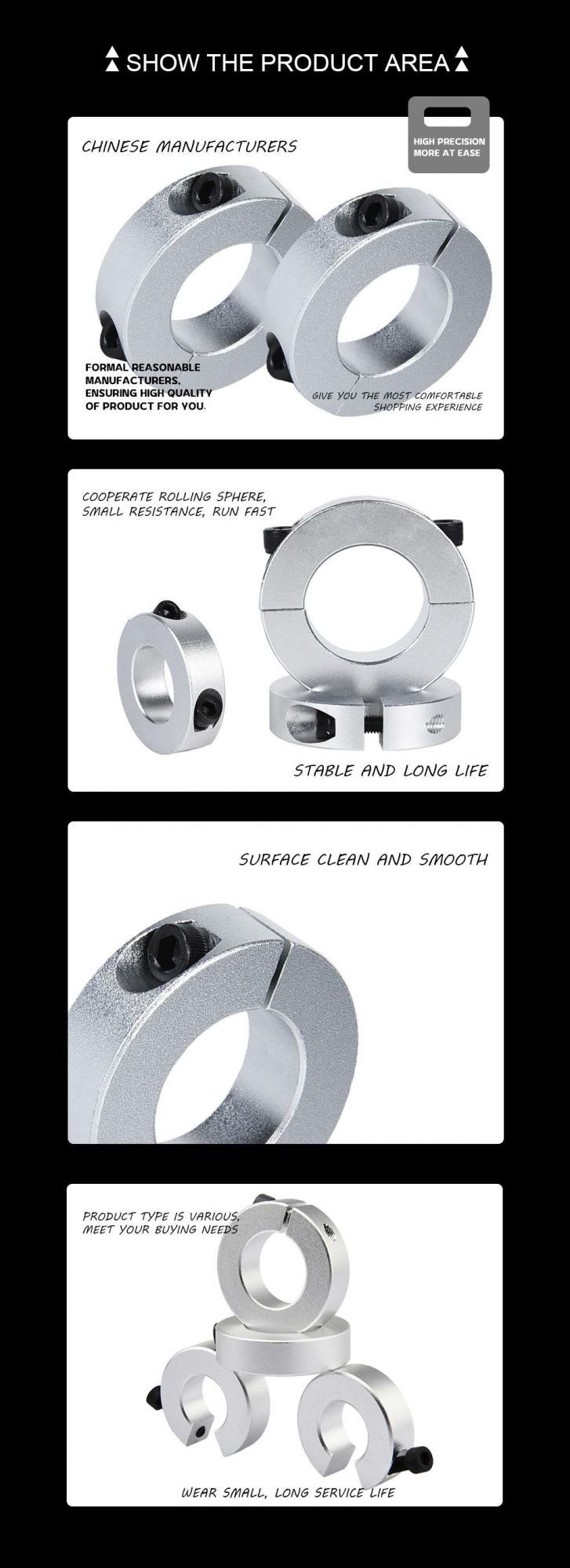 Aluminum Alloy Optical Shaft Seat, Standard Processing Products, Economical Fixed Ring, Economical and Durable, Replaced The Optical Shaft Hall