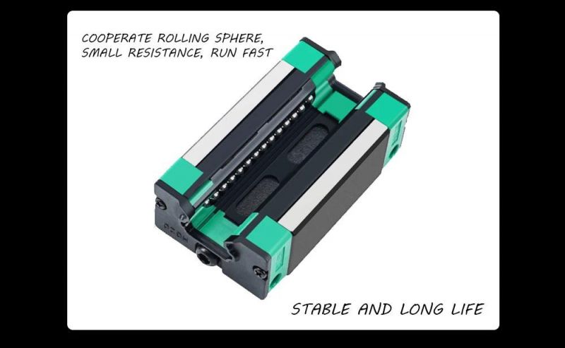Embedded Ball Bearings Reduce Resistance and Run More Smoothly with Lengthened Linear Guide Rails HGH30ha