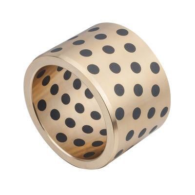 CuSn12 Copper Alloy Base Solid Lubricating Bushing With Graphite High Quality Bronze Bushing