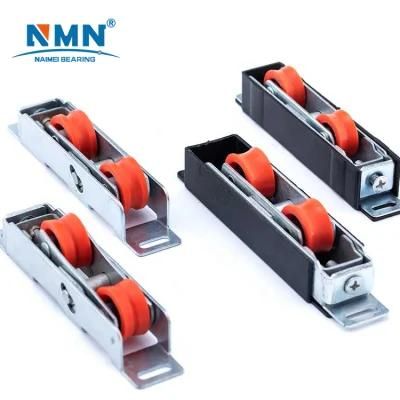 Customized Plastic Bearing Double V Groove Nylon Pulley Wheel Sliding Aluminium Door Roller 608zz