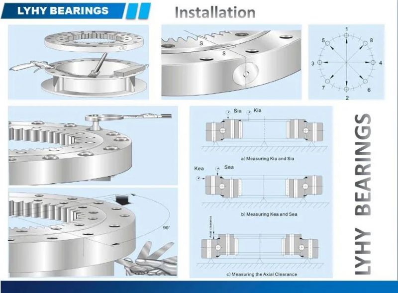 Vla200644 Light Type Slewing Bearing Ball Bearing for Machinery