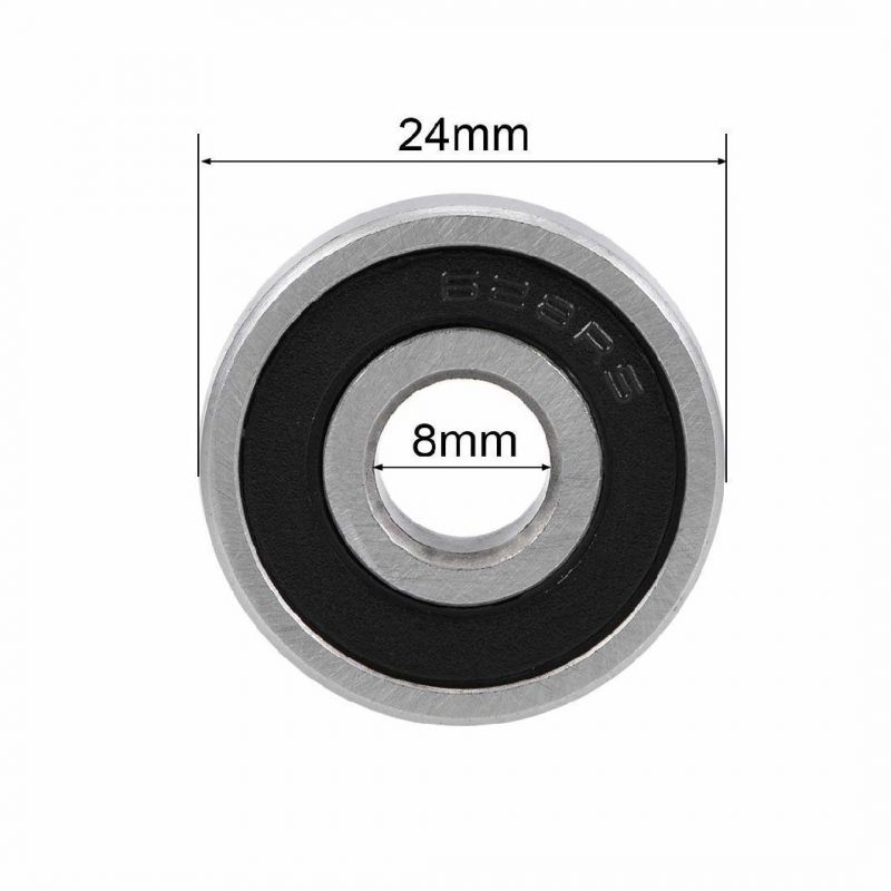 628-2RS Deep Groove Ball Bearing Z2 8mm X 24mm X 8mm Double Shielded Chrome Steel