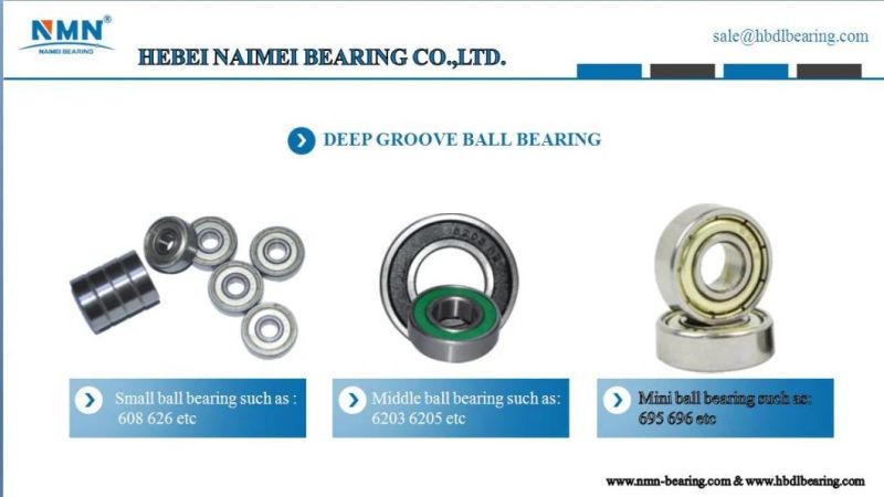 Deep Groove Ball Bearings 604 605 606 607 608 609 Tiny Ball Bearing Mini Grooved Electric Application Bearing
