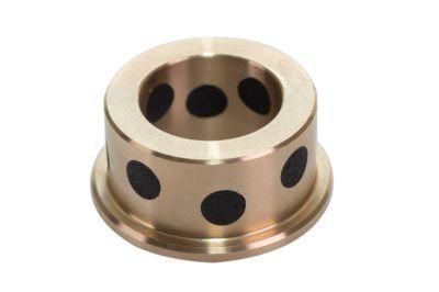 High quality solid lubricating flanged bearings with strengthening copper