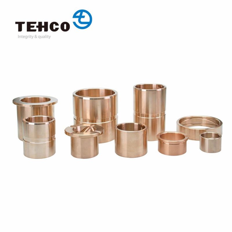 Custom Graphite Copper Sleeve Wear-Resistant High-Strength Sliding Bearing Brass Self-Lubricating CNC Machining Brass Bushing.