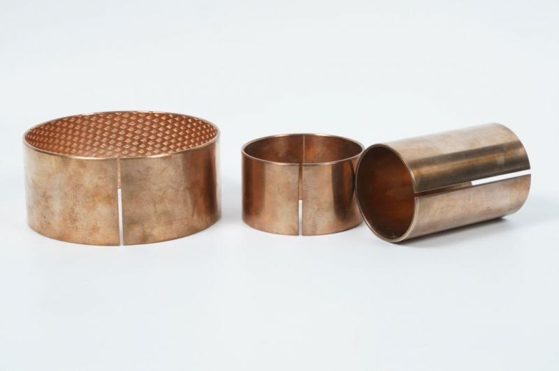 TEHCO Wrapped Bronze Bushing Made of CuSn8P with Diamond Oil Sockets of Good Anti-fatigue for Forest and Agriculture Machinery.