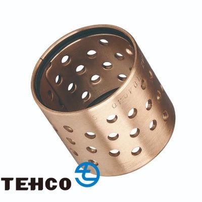 Agricultural Use High Quality CuSn8P Grease Protected Dust Prevent Wrapped Bronze Bushing With Customized Oil Holes