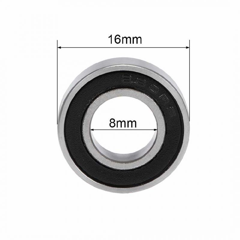 688-2RS Deep Groove Ball Bearing 8mm Inner Dia 16mm Od 4mm Bore Double Sealed Chrome Steel Z2