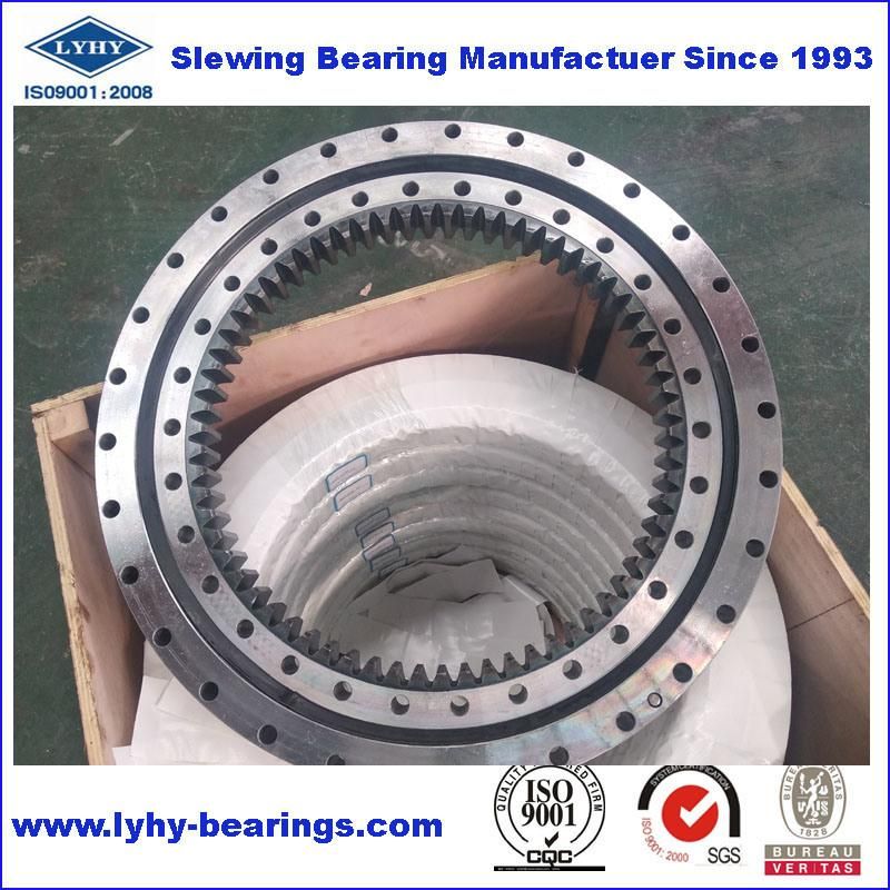 Light Single Row Ball Slewing Bearings Turntable Bearings with Internal Teeth Rk6-33n1z