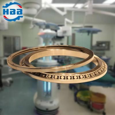 ID 20&quot; Open Angular Contact Thin Wall Bearing @ 1/2&quot; X 1/2&quot; Section for Medical Instruments