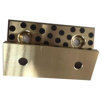 Cuzn25al5 Bronze Plate with Graphite Plugs Custom Made Bearing Bush Bronze Bushing Oilless Bearing