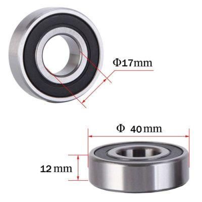 6203-2RS Chrome Steel Ball Bearing Double Sealed 6203RS Bearing