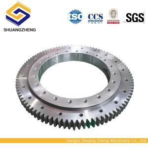 Single Row Crossed Roller Slewing Bearing with External Gear Is Used for Construction Products