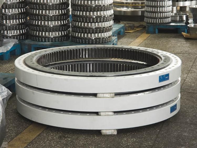 114.50.3550 3776mm Sing Row Crossed Cylindrical Roller Slewing Bearing with Internal Gea