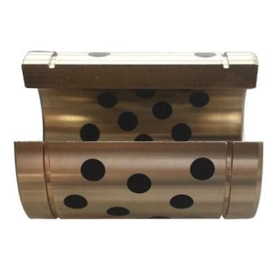 Centrifugal Casting Cuzn25al5 Bronze Self Lubrication Bushing with Graphite Plug