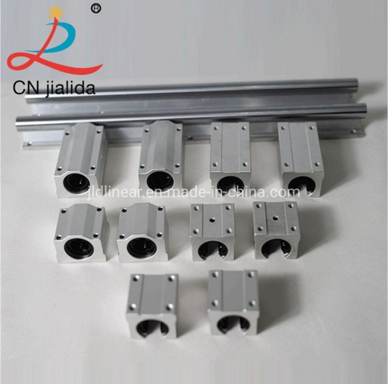 CNC and 3D Printer Linear Slide Block SBR10uu SBR12uu SBR16uu SBR20uu SBR25uu SBR30uu SBR35uu SBR40uu SBR50uu with Aluminum Housing and Linear Ball Bearing