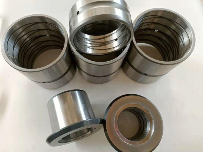 Excavator and Crane Construction Machine Cross Oil Groove Steel Bushing Made of C45 and GCr15 Custom Hardness and Sizes.