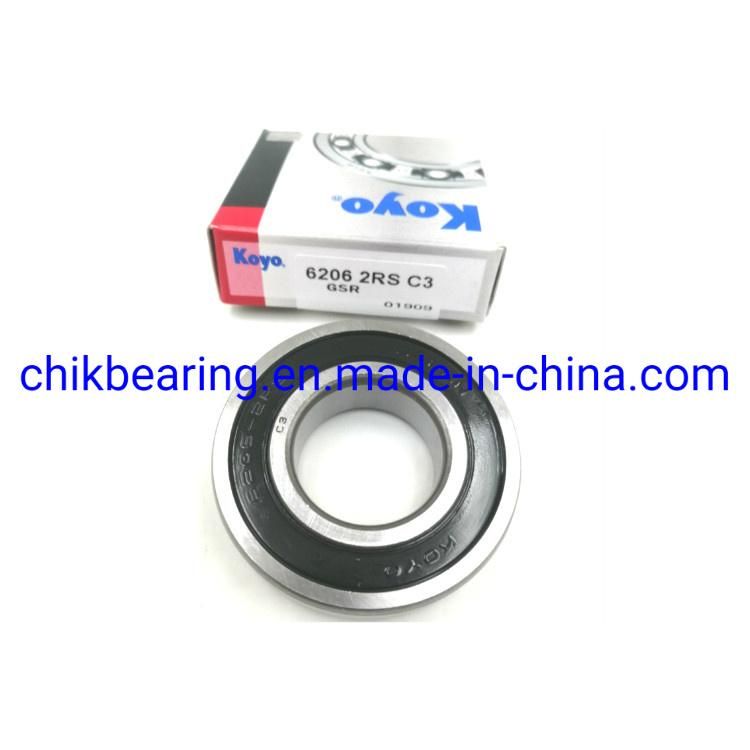 Agricultural Machinery Bearing Motor Bearing Auto Bearing Gearbox Bearing 6206-2RS 6207-2RS 6208-2RS 6209-2RS 6210-2RS Deep Groove Ball Bearing for Koyo Bearing