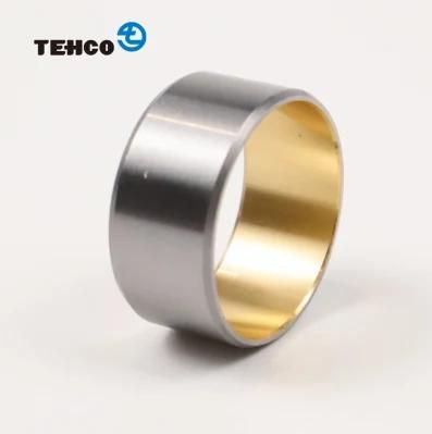 TEHCO Bimetal Bushing Made of Steel Base and CuPb10Sn10 Copper Alloy for Heavy Load Wordking Condition Agriculture Machine.