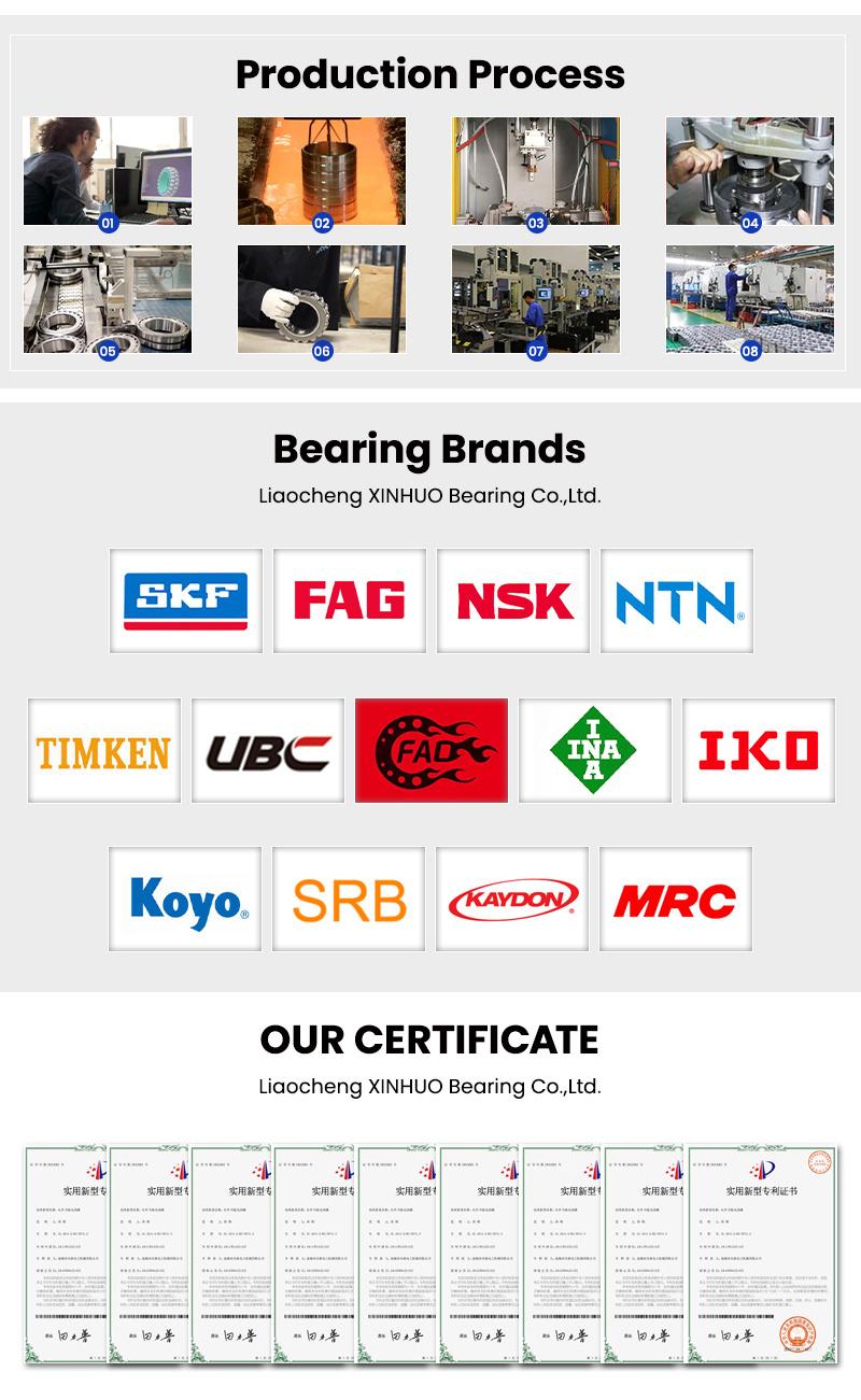 Xinhuo Bearing China Turntable Bearing Factory Kg Bearing 6001 2rsc2 Auto Bearing Washing Machine Parts 7408AC