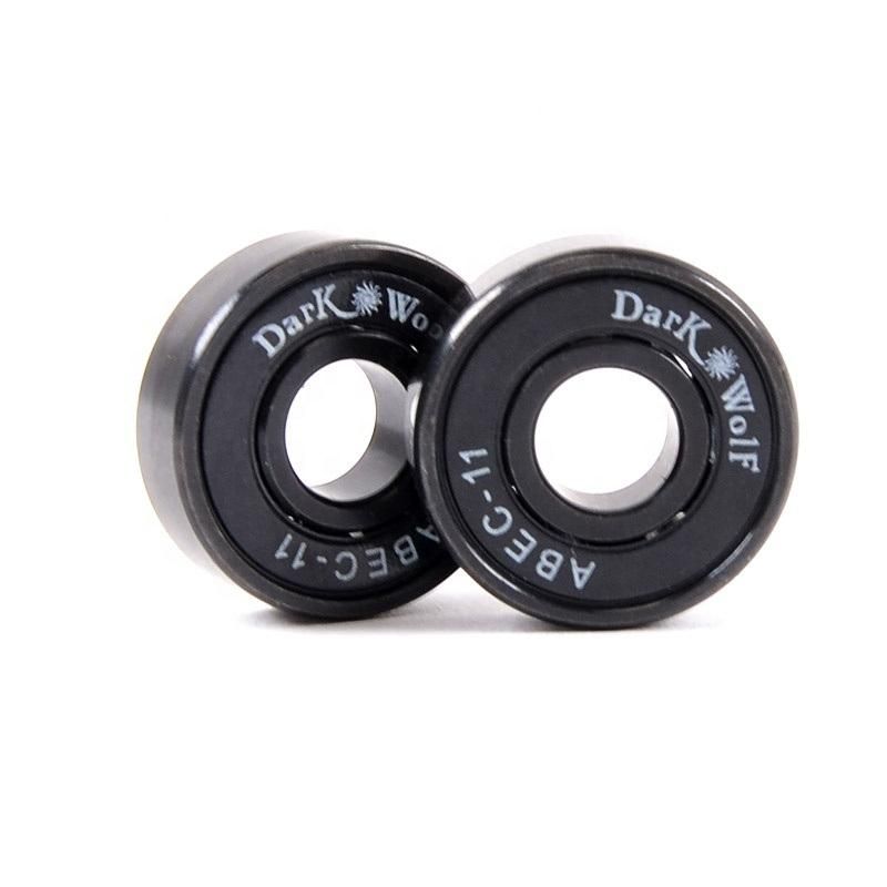 PRO ABEC-11 Nylon Ball Roller Retainer Black Ceramic Skate Skateboard Wheel Bearings