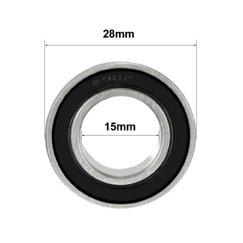 6902-2RS Deep Groove Ball Bearing Double Sealed 15mm X 28mm X 7mm Chrome Steel Bearing