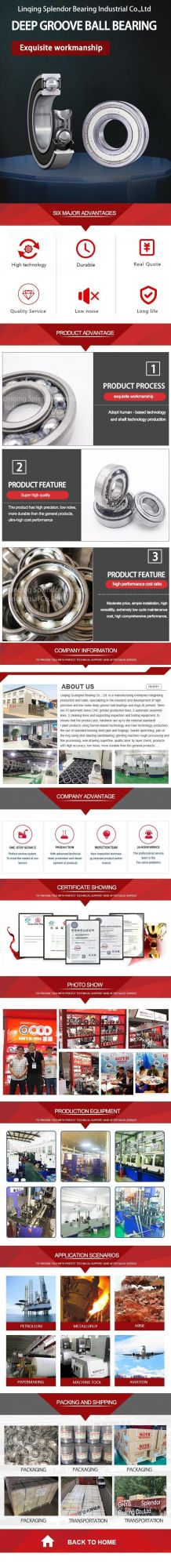 China Factory Distributor Supplier of Deep Groove Ball Bearings for Motors, Compressors, Alternators 6314-2rz/P6/Z2V2