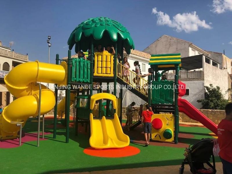 Outdoor Kids Slide Playground Slides Wood Playhouse Outdoor