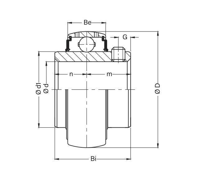 UC300 Series Insert Bearing / Pillow Block Insert Bearing with / Without Housing