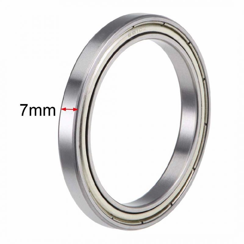 6810zz Deep Groove Ball Bearing 50mm Inner Dia 65mm Od 7mm Bore Double Shielded Chrome Steel Z2