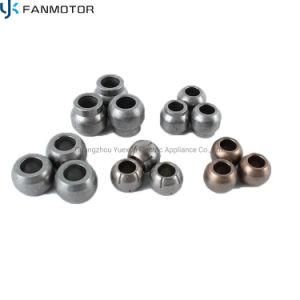 Oil Impregnated Sintered Bronze Graphite Sleeve Bearing Flange Fan Motor Bushing